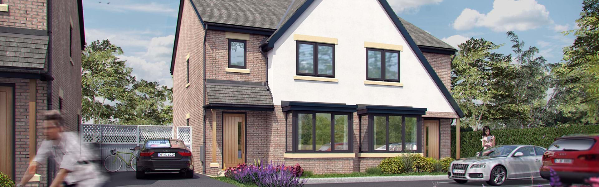 Manor Way, Crewe - A development of 10 four bedroom detached homes.